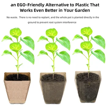 10BUC Răsad Tava de Semințe Starter Tava Biodegradabile Vase de Turbă de Plante în Creștere Cupe Pepinieră Respirabil Oală Gradina Cultivarea Plantelor